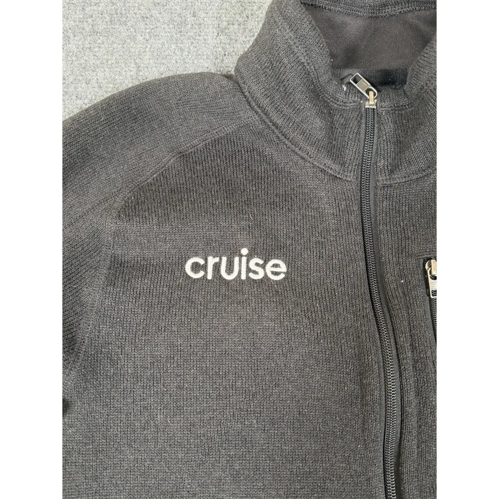 Patagonia Better Sweater Black Fleece Jacket Full Zip Pockets Mens Small Logo